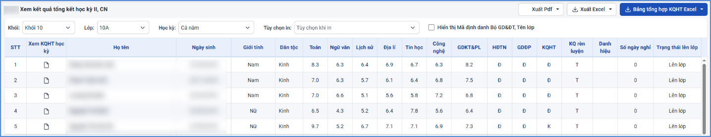 Ảnh chụp màn hình minh họa