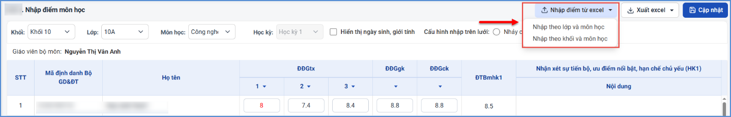 Ảnh chụp màn hình minh họa