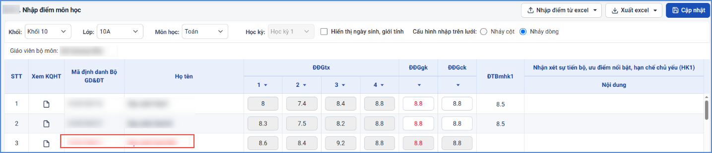 Ảnh chụp màn hình minh họa