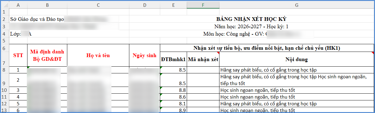 Ảnh chụp màn hình minh họa