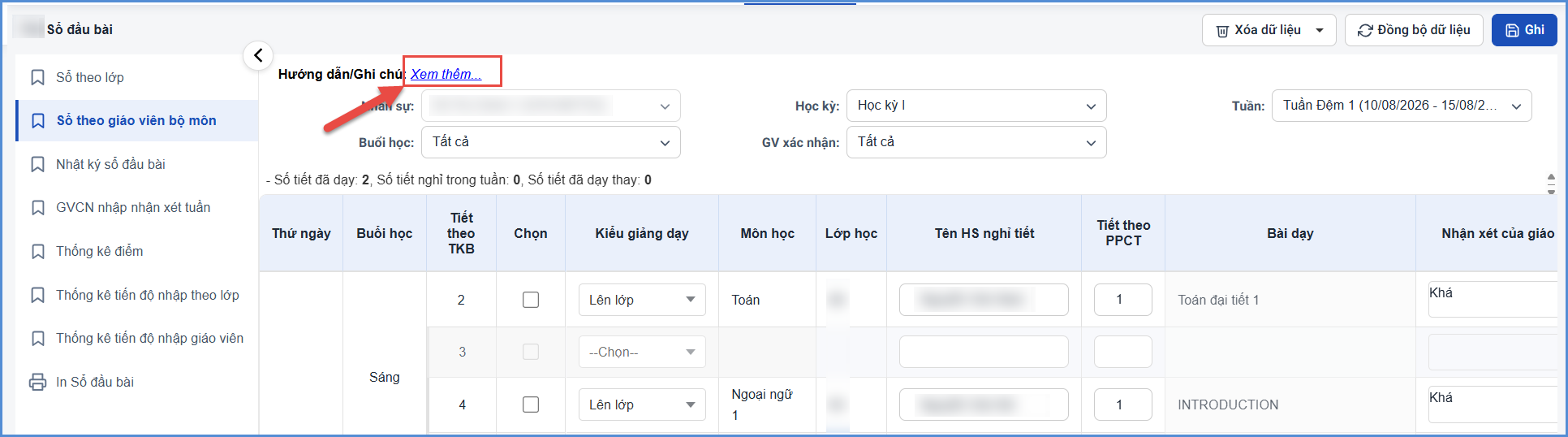 Ảnh chụp màn hình minh họa