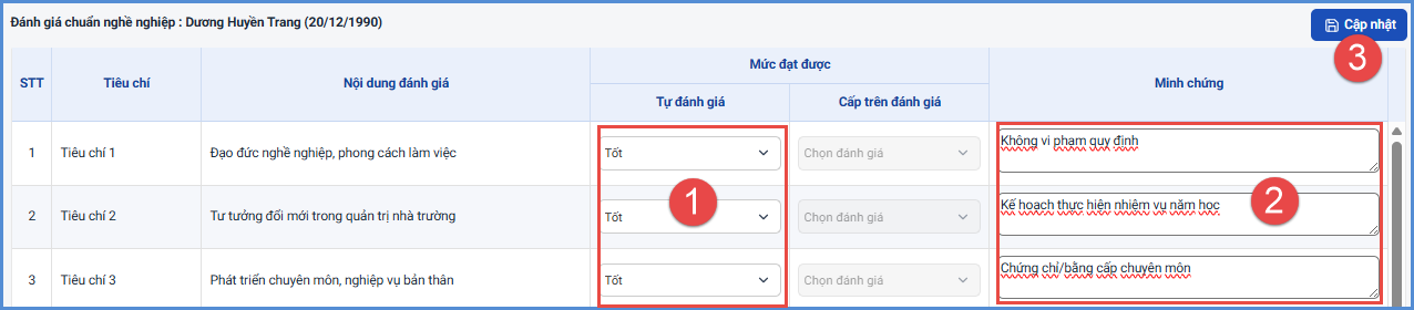 Ảnh chụp màn hình minh họa