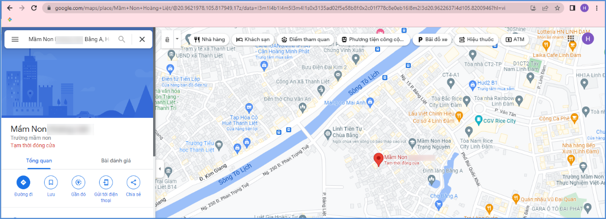 Ảnh chụp màn hình minh họa