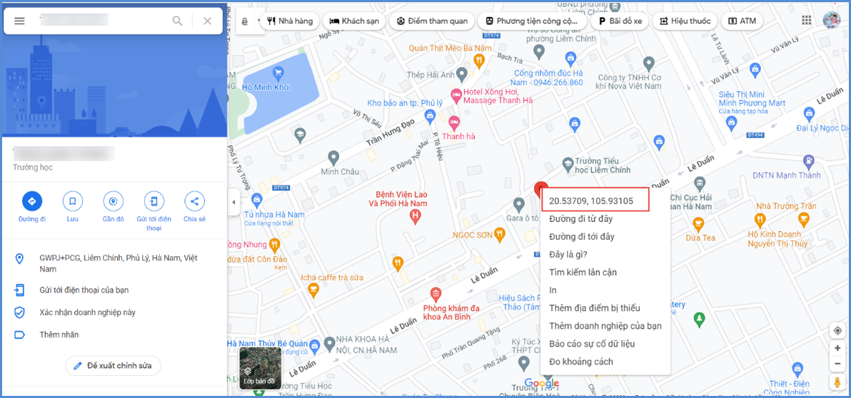 Ảnh chụp màn hình minh họa
