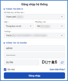 Ảnh chụp màn hình minh họa