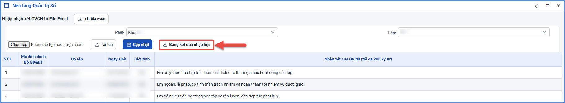 Ảnh chụp màn hình minh họa