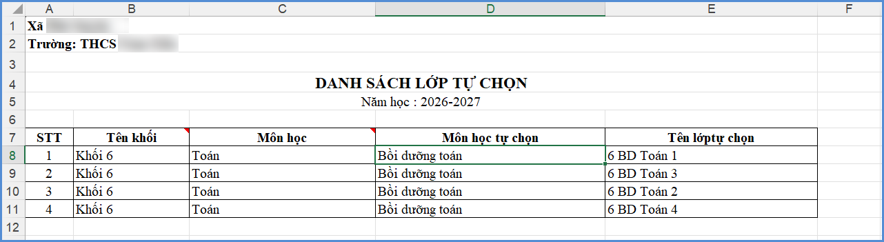 Ảnh chụp màn hình minh họa