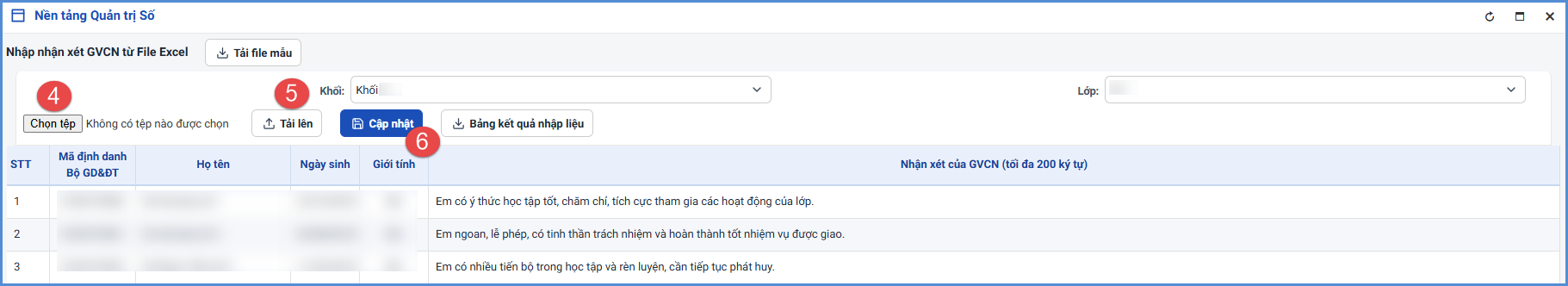 Ảnh chụp màn hình minh họa