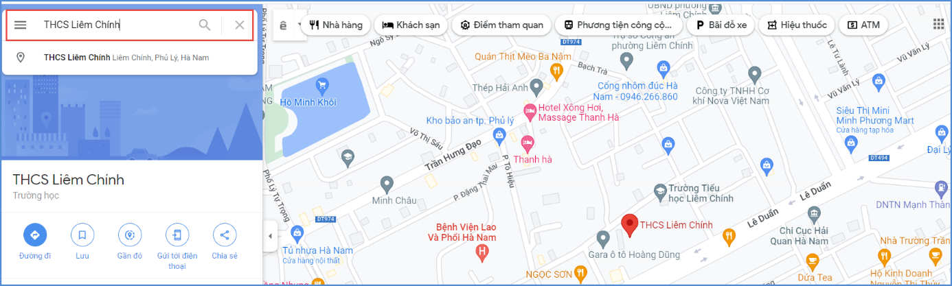 Ảnh chụp màn hình minh họa