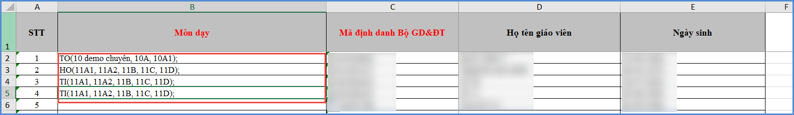 Ảnh chụp màn hình minh họa