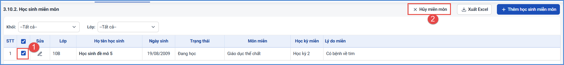 Ảnh chụp màn hình minh họa