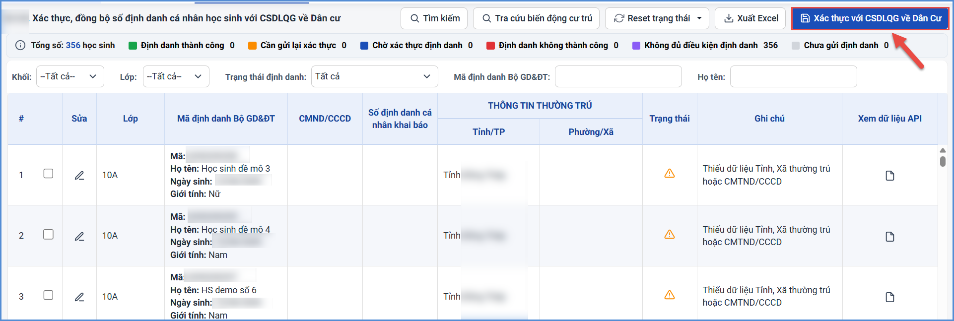 Ảnh chụp màn hình minh họa