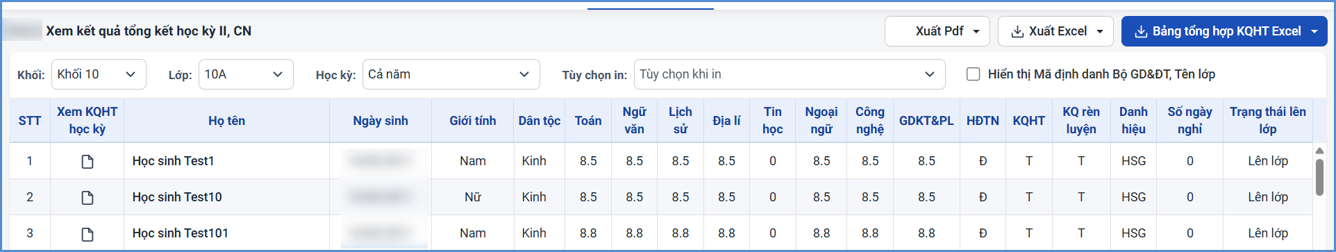 Ảnh chụp màn hình minh họa