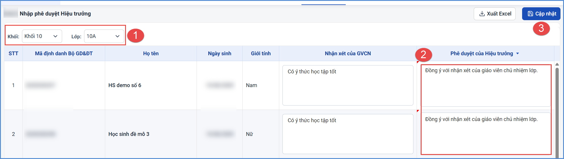 Ảnh chụp màn hình minh họa