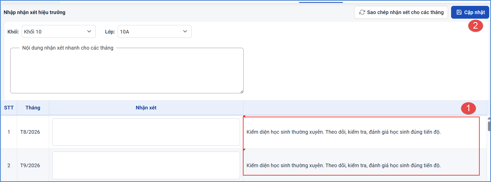 Ảnh chụp màn hình minh họa