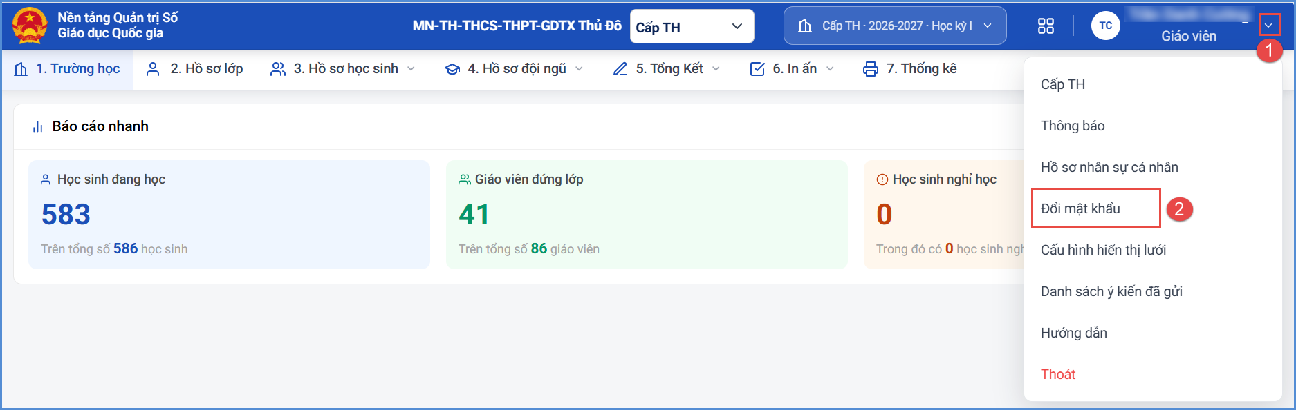 Ảnh chụp màn hình minh họa