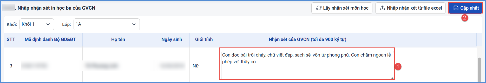 Ảnh chụp màn hình minh họa